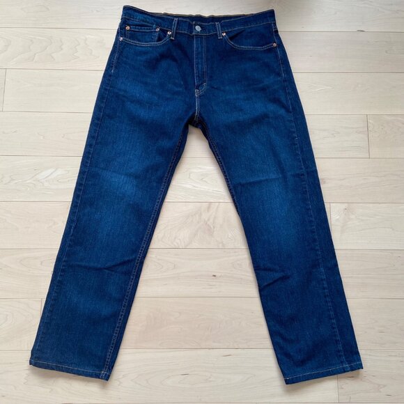 Levis 505 Mens Straight Leg Jeans W36 Classic Fit Blue Denim Made In Mexico - Picture 12 of 12